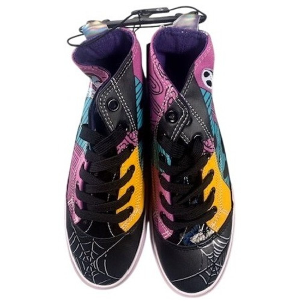 Nightmare Before Christmas Sally High Top Patchwork Women's 6 round Up Sneakers